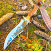 Nile, Bowie Knife, Laser Engraving, Wolf Design, Camping Knife Handmade Handcrafted Hunting Knife With Genuine Leather Sheath - Image 5