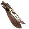Nile, Bowie Knife, Laser Engraving, Wolf Design, Camping Knife Handmade Handcrafted Hunting Knife With Genuine Leather Sheath - Image 6