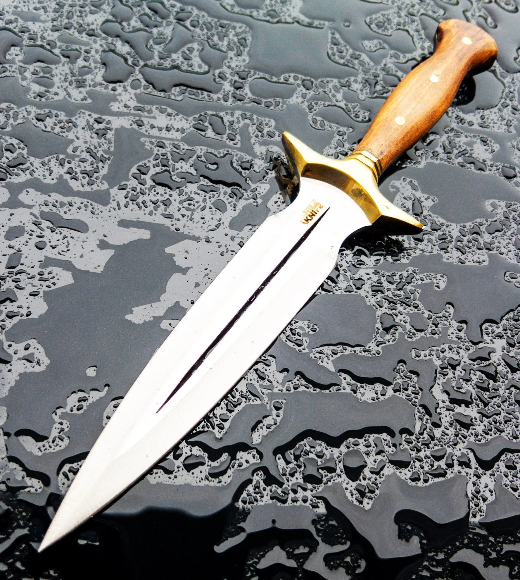 Handmade Fairbairn Sykes Knife with Case Hunting Knife , Double Edge Knife , Groomsmen Gifts, Full Tang Knife, Tactical Fixed Blade Knife - Image 6