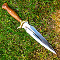 Handmade Fairbairn Sykes Knife with Case Hunting Knife , Double Edge Knife , Groomsmen Gifts, Full Tang Knife, Tactical Fixed Blade Knife