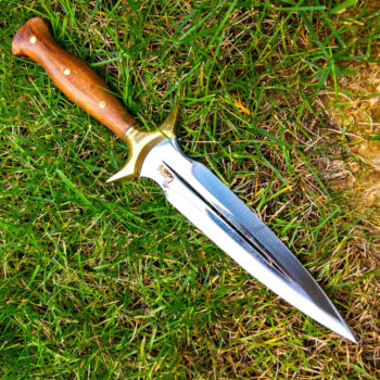 Handmade Fairbairn Sykes Knife with Case Hunting Knife , Double Edge Knife , Groomsmen Gifts, Full Tang Knife, Tactical Fixed Blade Knife