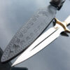 Deer Antler Knife , Handmade Fairbairn Sykes Knife with Case , Hunting Knife , Double Edge Knife , Father’s Day gift - Image 9