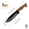 Hand Forge Bushcraft Knife. Camping knife. Handmade knife. bushcraft knife. Knife for the forester. Camping tools. Japanese knife. Hunting - Image 2