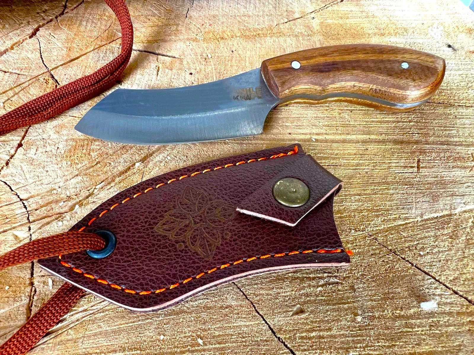 Handmade Necklace Knife and Sheath, Pendant Knife, Camping Gift, Father's Day Gift, Neck Knife, The Best Neck Knives with Good Sheaths - Image 8