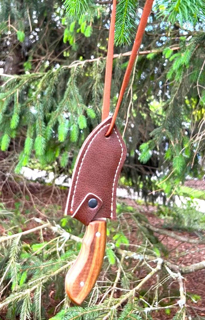 Handmade Necklace Knife and Sheath, Pendant Knife, Camping Gift, Father's Day Gift, Neck Knife, The Best Neck Knives with Good Sheaths - Image 9