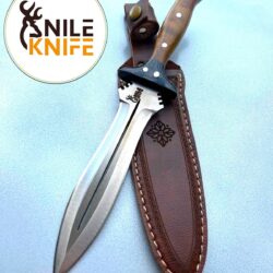 Leon Kennedy's Knife | Custom Handmade Spring Steel Bowie Knife | Tactical Knife | Birthday Gift For Him , Hunting Camping knife , Replica