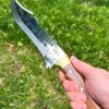 16-Inch Bowie Knife with Sheath Custom Handmade German Steel Knife - Razor-Sharp Gift For Real Men, USA Kukri Knife, USA Camping Knife - Image 5