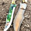 16-Inch Bowie Knife with Sheath Custom Handmade German Steel Knife - Razor-Sharp Gift For Real Men, USA Kukri Knife, USA Camping Knife - Image 7