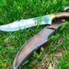 16-Inch Bowie Knife with Sheath Custom Handmade German Steel Knife - Razor-Sharp Gift For Real Men, USA Kukri Knife, USA Camping Knife - Image 9