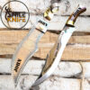 16-Inch Bowie Knife with Sheath Custom Handmade German Steel Knife - Razor-Sharp Gift For Real Men, USA Kukri Knife, USA Camping Knife - Image 11
