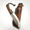 Handmade Bushcraft knife with sheath | Rosewood Fixed Blade | Hunting | outdoors | Camping | survival | Utility knife | Gift for men - Image 7