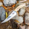 Premium Fixed Blade Karambit Knife with Leather Sheath -Deer Horn Handle Razor-Sharp Edge & Ergonomic Grip -  Everyday Use, and Collectors - Image 2