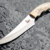 Premium Fixed Blade Karambit Knife with Leather Sheath -Deer Horn Handle Razor-Sharp Edge & Ergonomic Grip -  Everyday Use, and Collectors - Image 4