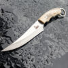 Premium Fixed Blade Karambit Knife with Leather Sheath -Deer Horn Handle Razor-Sharp Edge & Ergonomic Grip -  Everyday Use, and Collectors - Image 9
