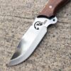 NILE Bushcraft Knife - Wood Handle Handmade Drop Point Hunting Skinning Knife Goat Engraved - Image 4