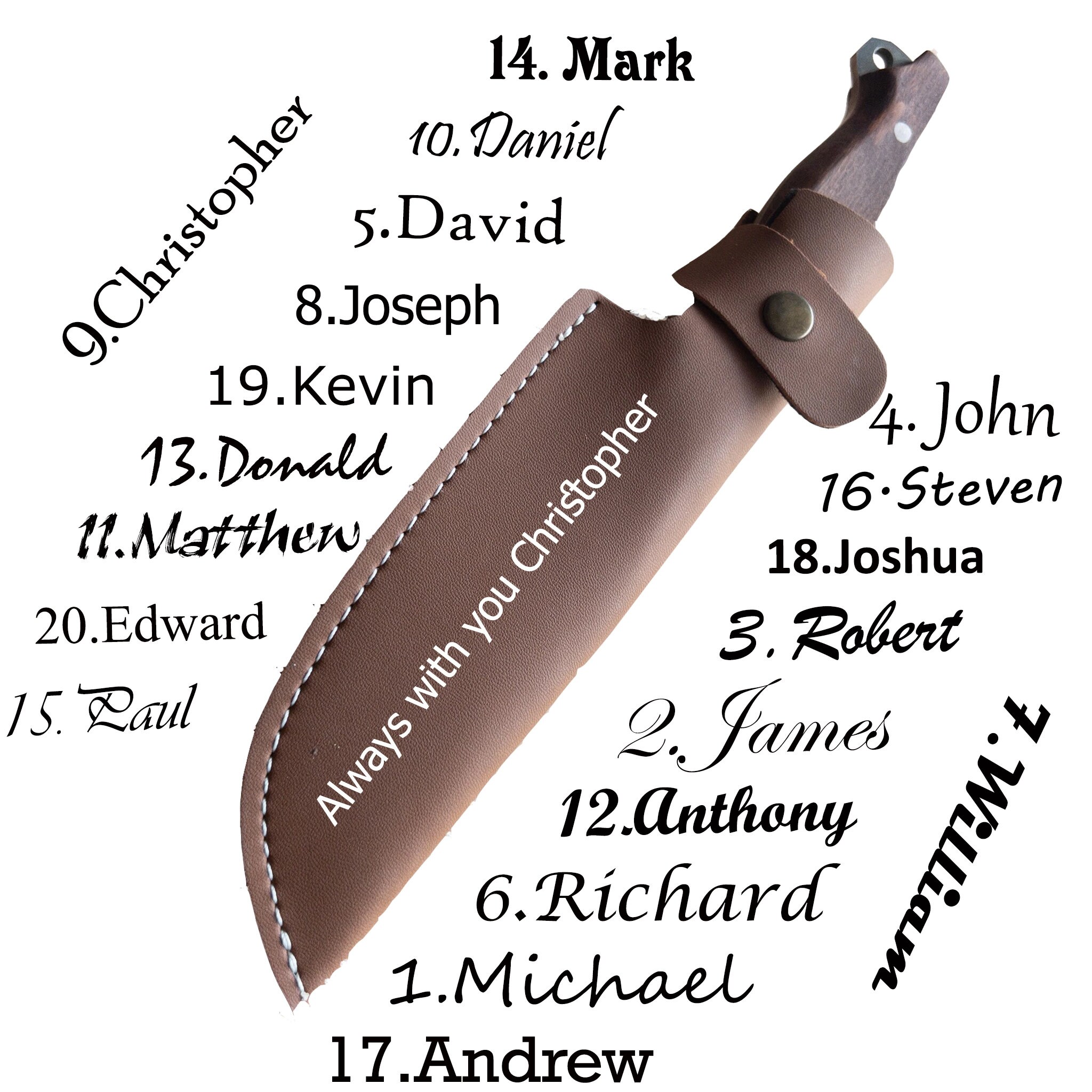 NILE Bushcraft Knife - Wood Handle Handmade Drop Point Hunting Skinning Knife Goat Engraved - Image 9