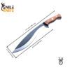 Handmade Gurkha Kukri Full Tang Blade Gifts For Men Gift Groomsmen Knife Gifts For Men Hunting & Archery Machete With Sheath - Image 2