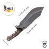 German Steel Bowie knife ,Hunting knife, Bowie knife,  Top Selling,  forged knife, Engraved knife Hunting Bowie Knife, Custom Handmade - Image 2