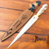 ANTLER KNIFE, DEER Antler Knife, Hunting Knife, Custom gift with leather sheath, Stainless Steel knife, Best Gift for men, stag handle - Image 11