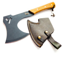 Small Outdoor Hatchet - Lightweight Survival Axe/Hatchet with Black-Oxide Coated Carbon Stainless Blade