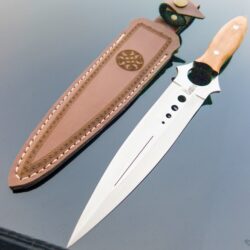 NILE KNIFE, Personalized gift with leather sheath, Best Gift for men, Handcrafted Full Tang Blade Hunting Knife, Tactical Fixed Blade Knife