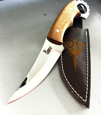 Custom Hand Forged Hunting Karambit Full Tang knife With Lather Sheath Engraved Knife, Personalized Knives, Anniversary Gift, Handmade Gift