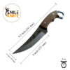 Custom Hand Forged Hunting Karambit Full Tang knife With Lather Sheath Engraved Knife, Personalized Knives, Anniversary Gift, Handmade Gift - Image 2