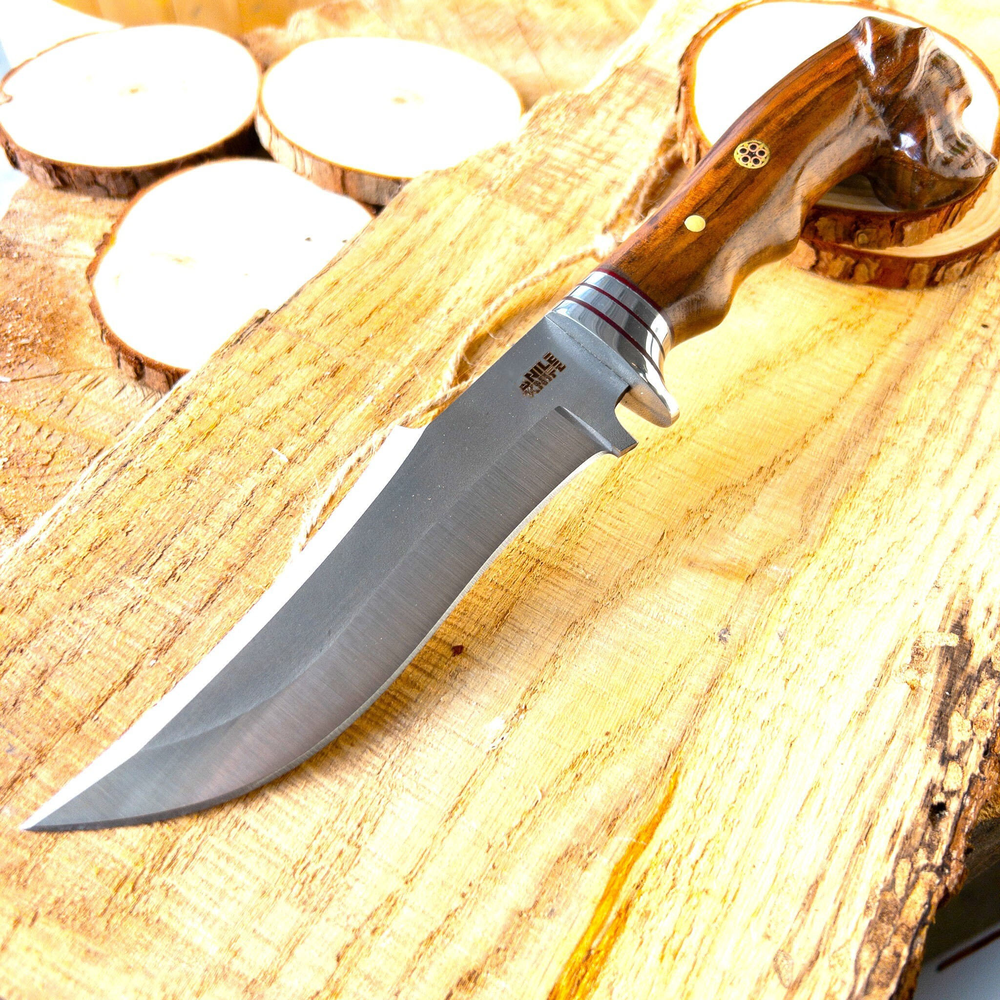 Handmade Hunting Knife, Personalized Knife for Husband, Hunting Knife, Custom Knife, Boyfriend Gift, Hunting Dogs Handle - Image 7