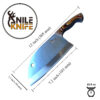 Hand Forged Serbian Style Cleaver knife| T5 French Stainless Steel. BBQ Cleaver. Kitchen Knife Butcher Knife Gift for Men - Image 2