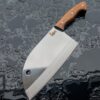 Hand Forged Serbian Style Cleaver knife| T5 French Stainless Steel. BBQ Cleaver. Kitchen Knife Butcher Knife Gift for Men - Image 5