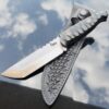 Meet the Sheathed Bowie Knife - A Reliable and Versatile Fixed Blade for Outdoor Enthusiasts - Personalized Knife for Husband, Hunting Knife - Image 5