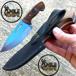 Handmade Bushcraft knife with sheath | Rosewood Fixed Blade knife | Custom Hunting knife | Camp knife | Outdoors Survival | Gift for Man