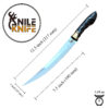 Fillet Knife 7.5 Inch, Professional Japanese Super Sharp Fish Knife for Meat Poultry Cutting,  Made of German Stainless Steel Boning Knife - Image 2