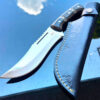 Custom Werzalit Handle Hunting Knife With Sheath Bowie Knife Ultra Sharp Blade Knife for Camping Skinning Full Tang Blade Knife Bushcraft - Image 3