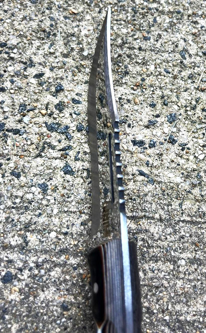 Custom Werzalit Handle Hunting Knife With Sheath Bowie Knife Ultra Sharp Blade Knife for Camping Skinning Full Tang Blade Knife Bushcraft - Image 5