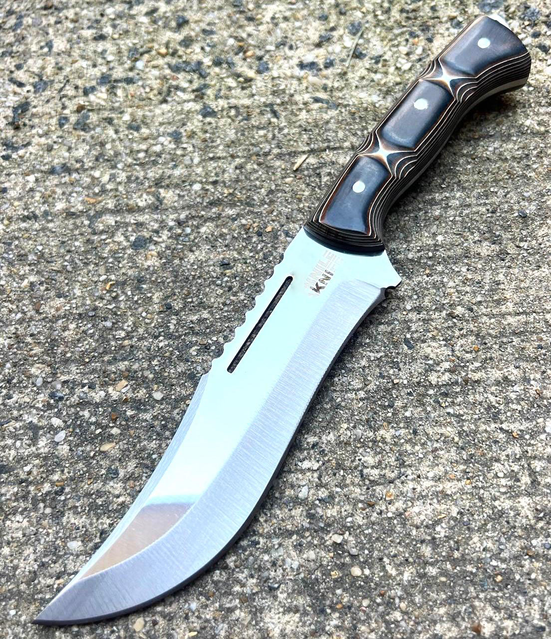 Custom Werzalit Handle Hunting Knife With Sheath Bowie Knife Ultra Sharp Blade Knife for Camping Skinning Full Tang Blade Knife Bushcraft - Image 6