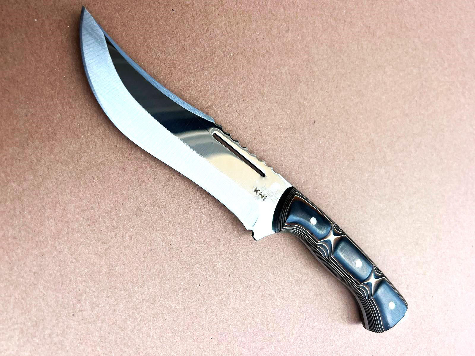 Custom Werzalit Handle Hunting Knife With Sheath Bowie Knife Ultra Sharp Blade Knife for Camping Skinning Full Tang Blade Knife Bushcraft - Image 8