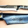 Custom Werzalit Handle Hunting Knife With Sheath Bowie Knife Ultra Sharp Blade Knife for Camping Skinning Full Tang Blade Knife Bushcraft - Image 8