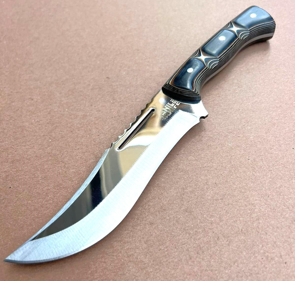 Custom Werzalit Handle Hunting Knife With Sheath Bowie Knife Ultra Sharp Blade Knife for Camping Skinning Full Tang Blade Knife Bushcraft - Image 10