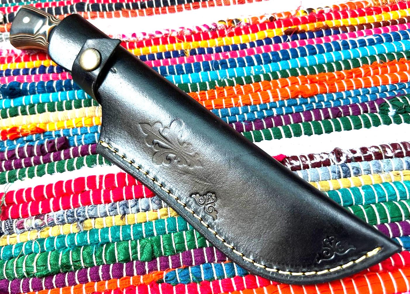 Custom Werzalit Handle Hunting Knife With Sheath Bowie Knife Ultra Sharp Blade Knife for Camping Skinning Full Tang Blade Knife Bushcraft - Image 11