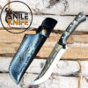 Custom Werzalit Handle Hunting Knife With Sheath Bowie Knife Ultra Sharp Blade Knife for Camping Skinning Full Tang Blade Knife Bushcraft - Image 11