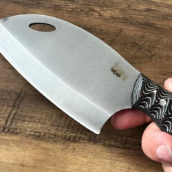 Handmade Cleaver Knife - Forged Serbian Chef Cleaver, Personalized Handmade Almazan Knife, Kitchen Knife, Chef Gifts, Engraved Knife