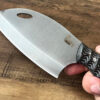 Handmade Cleaver Knife - Forged Serbian Chef Cleaver, Personalized Handmade Almazan Knife, Kitchen Knife, Chef Gifts, Engraved Knife - Image 8