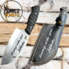 Handmade Cleaver Knife - Forged Serbian Chef Cleaver, Personalized Handmade Almazan Knife, Kitchen Knife, Chef Gifts, Engraved Knife - Image 10