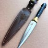 Handmade Custom Gift for Men Knife Double Edge Knife for Gift Pretty Personalized Gift For Women Custom Engraved Gift, Black Handle Knife - Image 4