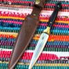 Handmade Custom Gift for Men Knife Double Edge Knife for Gift Pretty Personalized Gift For Women Custom Engraved Gift, Black Handle Knife - Image 7