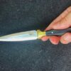 Handmade Custom Gift for Men Knife Double Edge Knife for Gift Pretty Personalized Gift For Women Custom Engraved Gift, Black Handle Knife - Image 8
