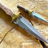 2 PC Bowie Knife, Fixed Blade Hunting Knife, Outdoor Survival Fixed Blade Knife Set with Leather Sheath – Dispatch Knives, Bushcraft knife - Image 10