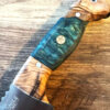 Handmade Knife Epoxy Handle, Natural Handmade Leather Case, Stainless steel 4116, bushcraft knife - Image 3