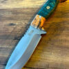 Handmade Knife Epoxy Handle, Natural Handmade Leather Case, Stainless steel 4116, bushcraft knife - Image 8